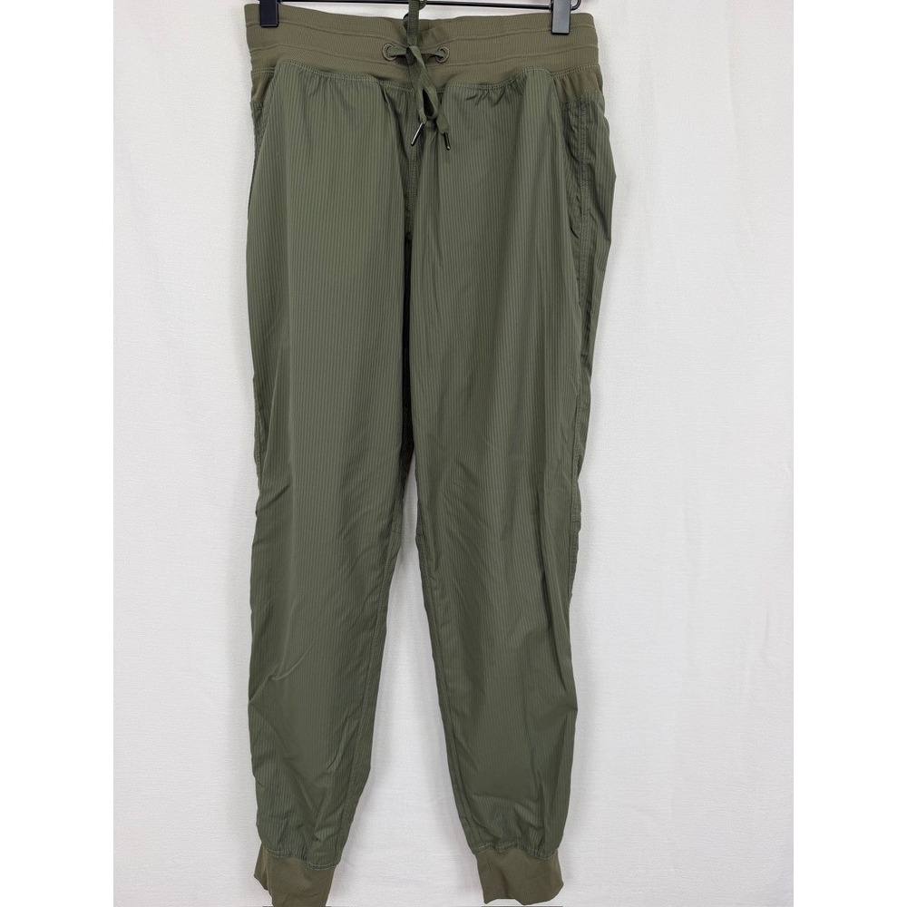Zyia Active Peak Zipper Joggers - S‎ Olive Green Gorpcore